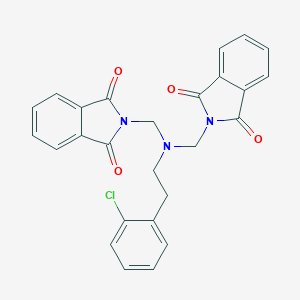 molecular formula C26H20ClN3O4 B395634 2,2'-({[2-(2-chlorophenyl)ethyl]imino}dimethanediyl)bis(1H-isoindole-1,3(2H)-dione) 