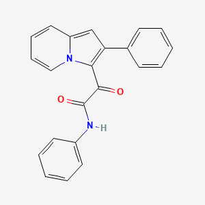 molecular formula C22H16N2O2 B3956343 2-oxo-N-phenyl-2-(2-phenyl-3-indolizinyl)acetamide 