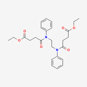 molecular formula C26H32N2O6 B3956356 diethyl 4,4'-[1,2-ethanediylbis(phenylimino)]bis(4-oxobutanoate) 