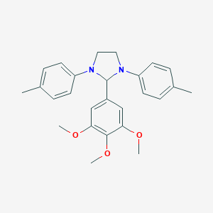 molecular formula C26H30N2O3 B395636 1,3-Di-p-tolyl-2-(3,4,5-trimethoxy-phenyl)-imidazolidine 