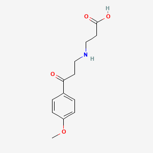 molecular formula C13H17NO4 B3956378 N-[3-(4-methoxyphenyl)-3-oxopropyl]-beta-alanine 
