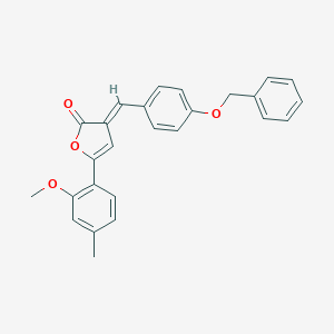 molecular formula C26H22O4 B395641 3-[4-(benzyloxy)benzylidene]-5-(2-methoxy-4-methylphenyl)-2(3H)-furanone 