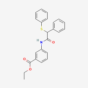 ethyl 3-{[phenyl(phenylthio)acetyl]amino}benzoate