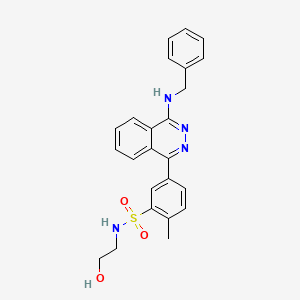 molecular formula C24H24N4O3S B3956483 5-[4-(benzylamino)-1-phthalazinyl]-N-(2-hydroxyethyl)-2-methylbenzenesulfonamide 