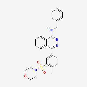 molecular formula C26H26N4O3S B3956517 N-benzyl-4-[4-methyl-3-(4-morpholinylsulfonyl)phenyl]-1-phthalazinamine 