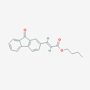 molecular formula C20H18O3 B395655 butyl 3-(9-oxo-9H-fluoren-2-yl)acrylate 