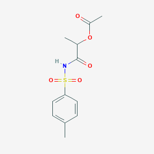 1-methyl-2-{[(4-methylphenyl)sulfonyl]amino}-2-oxoethyl acetate