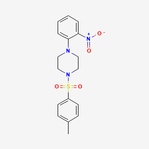 molecular formula C17H19N3O4S B3956595 1-[(4-methylphenyl)sulfonyl]-4-(2-nitrophenyl)piperazine 