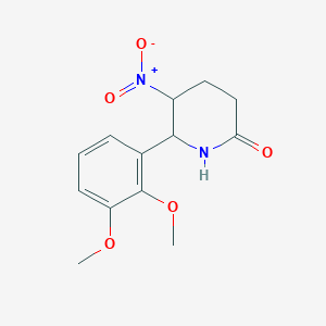 molecular formula C13H16N2O5 B3956631 6-(2,3-dimethoxyphenyl)-5-nitro-2-piperidinone CAS No. 6623-48-9