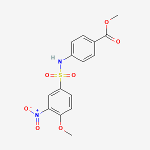 methyl 4-{[(4-methoxy-3-nitrophenyl)sulfonyl]amino}benzoate