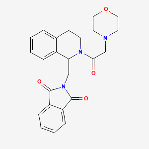 2-{[2-(4-morpholinylacetyl)-1,2,3,4-tetrahydro-1-isoquinolinyl]methyl}-1H-isoindole-1,3(2H)-dione