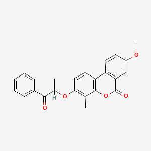 8-methoxy-4-methyl-3-(1-methyl-2-oxo-2-phenylethoxy)-6H-benzo[c]chromen-6-one