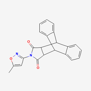 molecular formula C22H16N2O3 B3956722 17-(5-methyl-3-isoxazolyl)-17-azapentacyclo[6.6.5.0~2,7~.0~9,14~.0~15,19~]nonadeca-2,4,6,9,11,13-hexaene-16,18-dione 