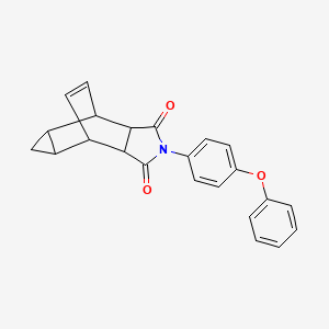 4-(4-phenoxyphenyl)-4-azatetracyclo[5.3.2.0~2,6~.0~8,10~]dodec-11-ene-3,5-dione