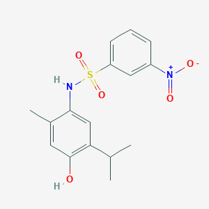 N-(4-hydroxy-5-isopropyl-2-methylphenyl)-3-nitrobenzenesulfonamide