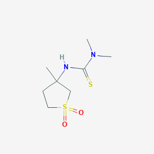 molecular formula C8H16N2O2S2 B3956799 N,N-dimethyl-N'-(3-methyl-1,1-dioxidotetrahydro-3-thienyl)thiourea 