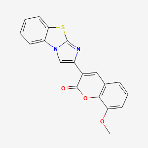 3-imidazo[2,1-b][1,3]benzothiazol-2-yl-8-methoxy-2H-chromen-2-one