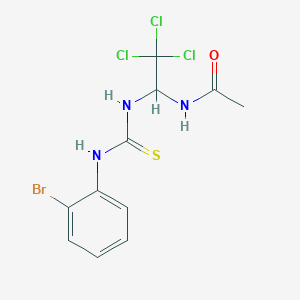 N-[1-({[(2-bromophenyl)amino]carbonothioyl}amino)-2,2,2-trichloroethyl]acetamide