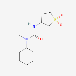 molecular formula C12H22N2O3S B3956858 N-cyclohexyl-N'-(1,1-dioxidotetrahydro-3-thienyl)-N-methylurea 