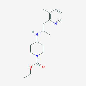 ethyl 4-{[1-methyl-2-(3-methylpyridin-2-yl)ethyl]amino}piperidine-1-carboxylate