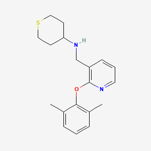 N-{[2-(2,6-dimethylphenoxy)-3-pyridinyl]methyl}tetrahydro-2H-thiopyran-4-amine