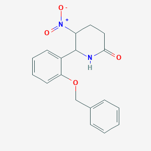 6-[2-(benzyloxy)phenyl]-5-nitro-2-piperidinone