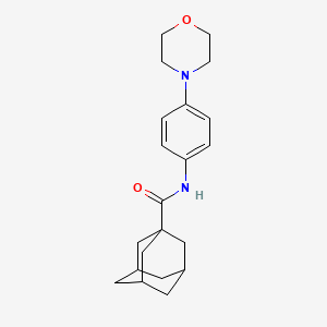 N-[4-(4-morpholinyl)phenyl]-1-adamantanecarboxamide