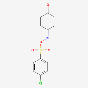 molecular formula C12H8ClNO4S B3956940 4-({[(4-chlorophenyl)sulfonyl]oxy}imino)-2,5-cyclohexadien-1-one 