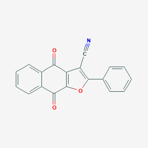 molecular formula C19H9NO3 B395696 4,9-Dioxo-2-phenyl-4,9-dihydronaphtho[2,3-b]furan-3-carbonitrile 