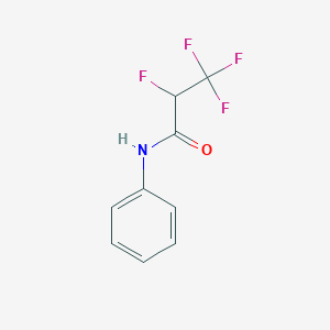 molecular formula C9H7F4NO B3956976 2,3,3,3-tetrafluoro-N-phenylpropanamide 
