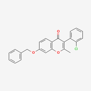 7-(benzyloxy)-3-(2-chlorophenyl)-2-methyl-4H-chromen-4-one