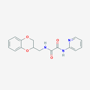 molecular formula C16H15N3O4 B3957025 N-(2,3-dihydro-1,4-benzodioxin-2-ylmethyl)-N'-2-pyridinylethanediamide 