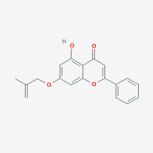 molecular formula C19H16O4 B3957029 5-hydroxy-7-[(2-methyl-2-propen-1-yl)oxy]-2-phenyl-4H-chromen-4-one 