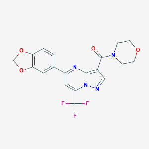 5-(1,3-Benzodioxol-5-yl)-3-(4-morpholinylcarbonyl)-7-(trifluoromethyl)pyrazolo[1,5-a]pyrimidine