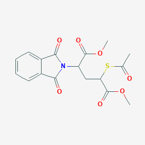molecular formula C17H17NO7S B395711 dimethyl 2-(acetylsulfanyl)-4-(1,3-dioxo-1,3-dihydro-2H-isoindol-2-yl)pentanedioate 