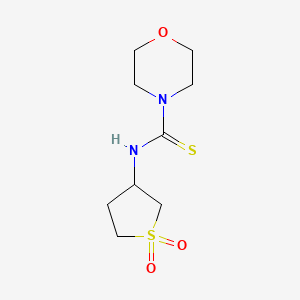 molecular formula C9H16N2O3S2 B3957123 N-(1,1-dioxidotetrahydro-3-thienyl)-4-morpholinecarbothioamide 