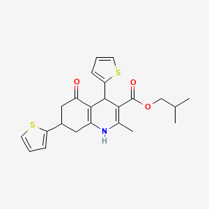 isobutyl 2-methyl-5-oxo-4,7-di-2-thienyl-1,4,5,6,7,8-hexahydro-3-quinolinecarboxylate