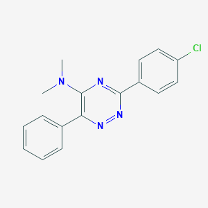 N-[3-(4-chlorophenyl)-6-phenyl-1,2,4-triazin-5-yl]-N,N-dimethylamine