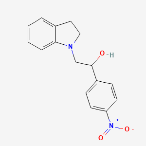 2-(2,3-dihydro-1H-indol-1-yl)-1-(4-nitrophenyl)ethanol