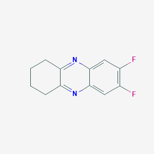molecular formula C12H10F2N2 B395726 7,8-Difluoro-1,2,3,4-tetrahydrophenazine 