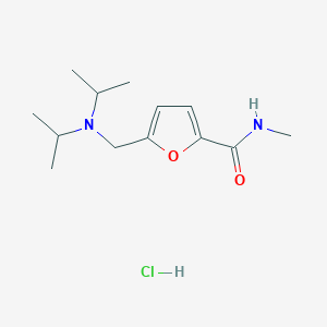 molecular formula C13H23ClN2O2 B3957268 5-[(diisopropylamino)methyl]-N-methyl-2-furamide hydrochloride 