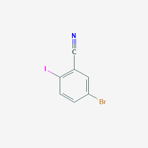 molecular formula C7H3BrIN B039573 5-溴-2-碘苯甲腈 CAS No. 121554-10-7