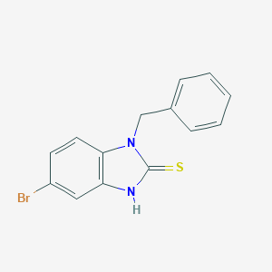 molecular formula C14H11BrN2S B395730 1-benzyl-5-bromo-1,3-dihydro-2H-benzimidazole-2-thione CAS No. 30769-98-3