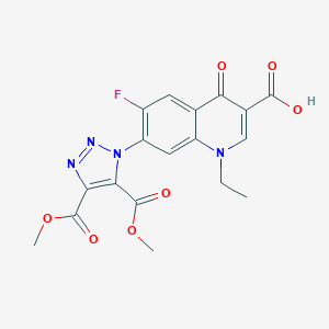 molecular formula C18H15FN4O7 B395731 7-[4,5-Bis(methoxycarbonyl)triazol-1-yl]-1-ethyl-6-fluoro-4-oxoquinoline-3-carboxylic acid CAS No. 211633-92-0
