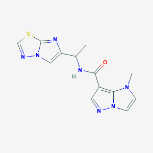 N-(1-imidazo[2,1-b][1,3,4]thiadiazol-6-ylethyl)-1-methyl-1H-imidazo[1,2-b]pyrazole-7-carboxamide