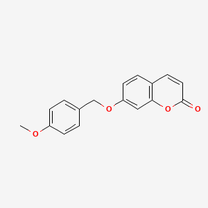molecular formula C17H14O4 B3957402 7-[(4-methoxybenzyl)oxy]-2H-chromen-2-one 