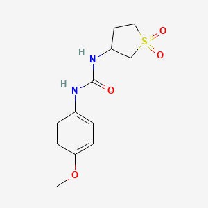 molecular formula C12H16N2O4S B3957404 N-(1,1-dioxidotetrahydro-3-thienyl)-N'-(4-methoxyphenyl)urea 