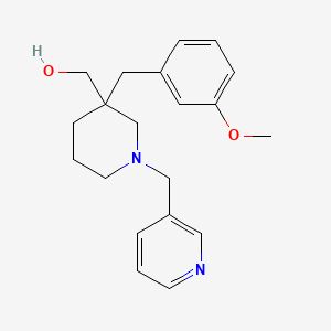 molecular formula C20H26N2O2 B3957420 [3-(3-methoxybenzyl)-1-(3-pyridinylmethyl)-3-piperidinyl]methanol 