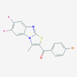 (4-Bromophenyl)(6,7-difluoro-3-methyl[1,3]thiazolo[3,2-a]benzimidazol-2-yl)methanone