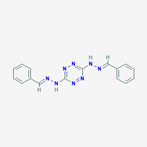 molecular formula C16H14N8 B395755 3-N,6-N-bis[(E)-benzylideneamino]-1,2,4,5-tetrazine-3,6-diamine 